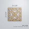 Ekena Millwork Large Baytown Decorative Fretwork Wood Wall Panels, Wood (Paint Grade), 23 3/8"W x 23 3/8"H x 3/8"T WALW24X24X0375BYTMF - alternate 3
